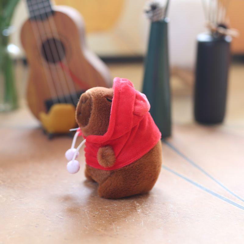 Милая милая подвеска Капибала плюшевая игрушка кукла толстовка Капибара сумка подвесное украшение брелок кукла