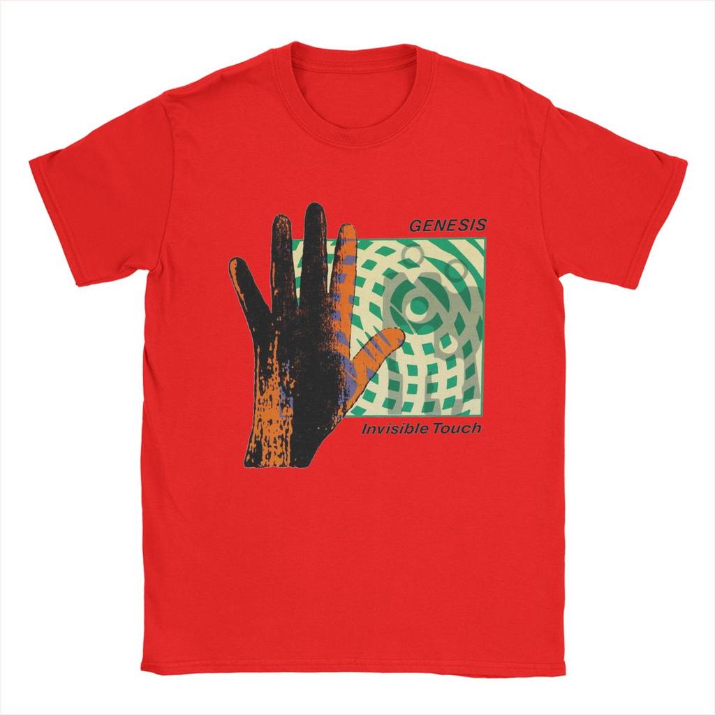 Футболки Genesis Invisible Touch для мужчин, винтажная футболка из чистого хлопка, футболка с круглым вырезом и коротким рукавом, идея для подарка, одежда