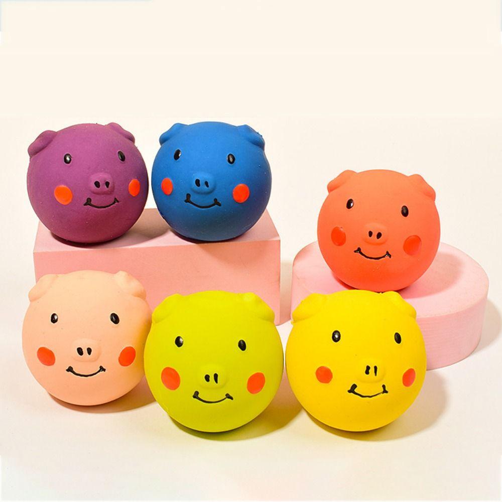 Cartoon Dog Chew Toy Soft Doy Molar Toy Funny Latex Squeaky Dog Toys Relieve Boredom