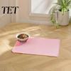 Non-stick Pet Food Tray Grade Silicone Feeding Mat, Anti-Slip Dog Cat Bowl Raised Edge Pad Waterproof Insulation for Puppy Kitten Portable Mat