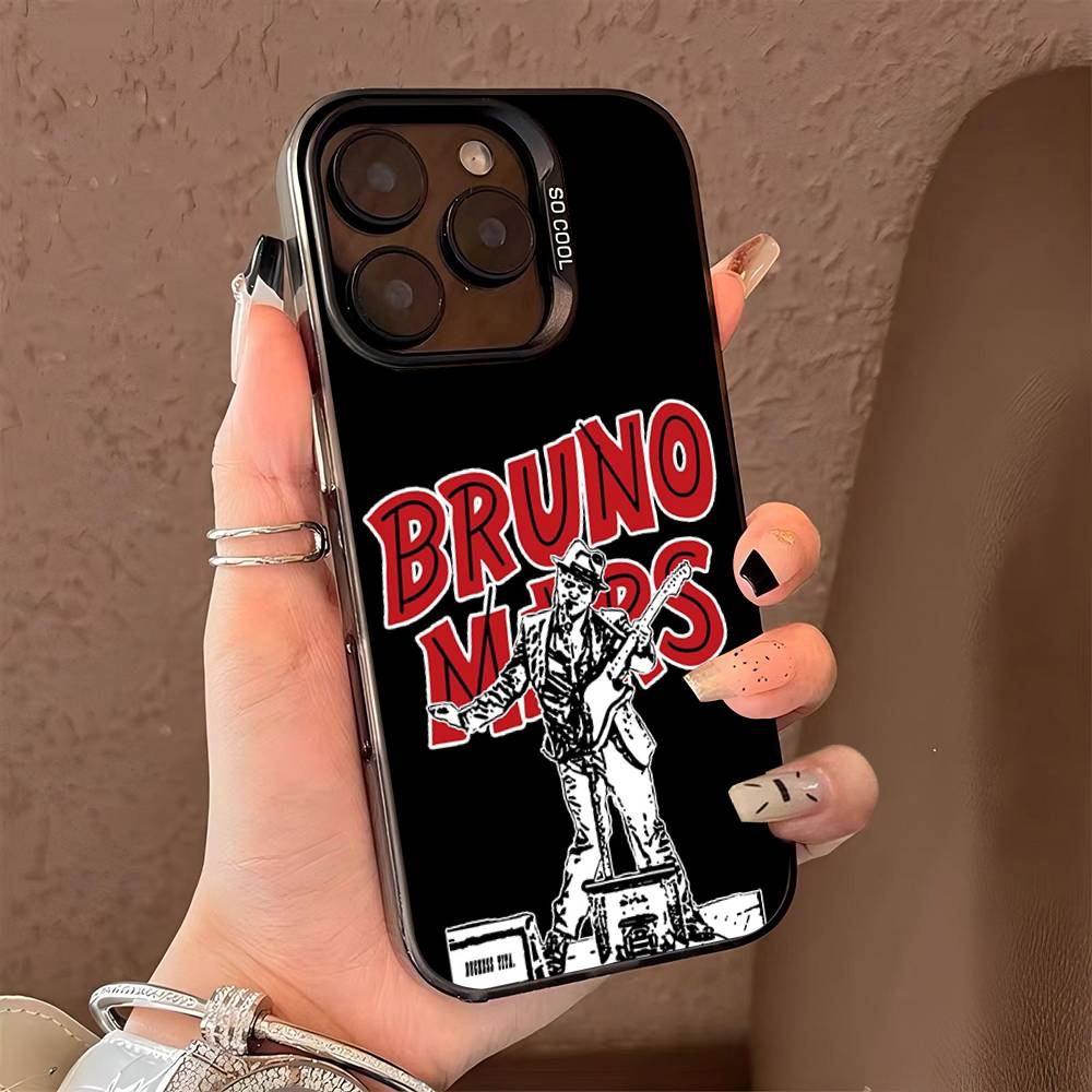 Чехол для телефона B-Bruno M-Mars Singer для IPhone 17 16 15 14 13 Pro 12 11 Pro Max PLUS Цветная задняя крышка