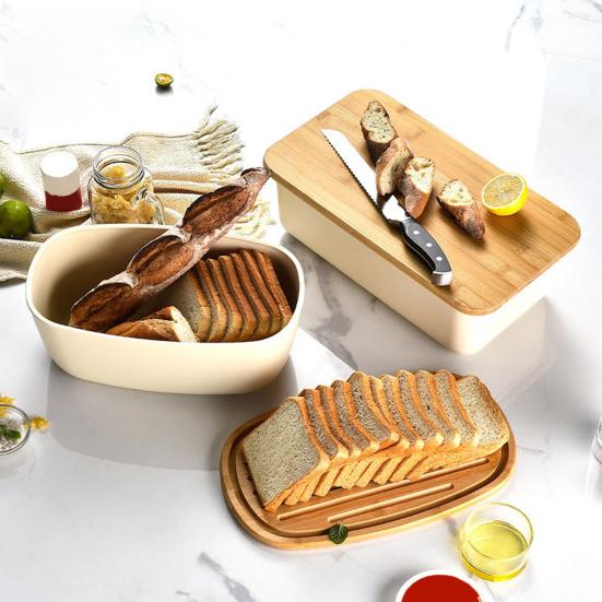 Коробка для хранения хлеба Прочная герметичная и стильная подставка для фруктов Прочная антидеформируемая коробка для хранения с длительным сроком службы