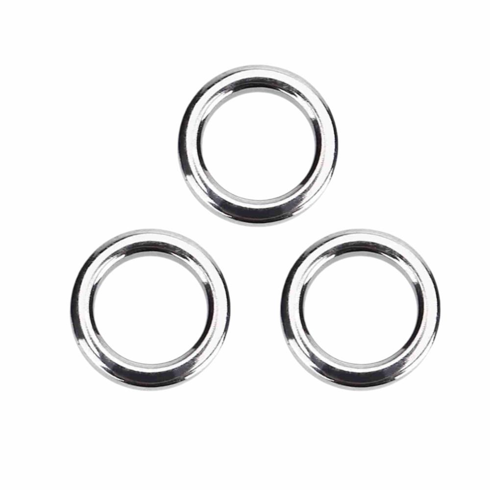 Stainless Steel Fishing Split Rings High Strength Fishing Rings Fishing Solid Rings  Sea Fishing