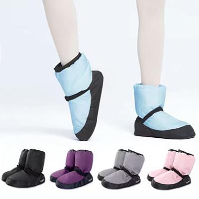 Обувь для балета для девочек и женщин Ботинки для разминки Национальные танцевальные туфли Зимние танцевальные ботинки Теплые нескользящие балетные ботинки Кроссовки