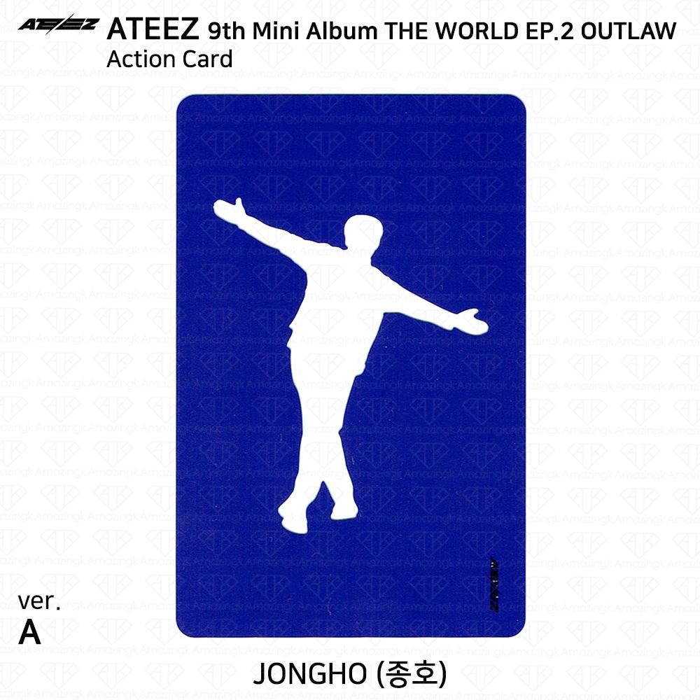 ATEEZ 9-й мини-альбом THE WORLD EP.2 OUTLAW Официальная карта действий Партнерская карта