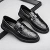 High Quality Men Casual Leather Shoes Flat Designer Business Shoe Comfy Antiskid Driving Loafers Soft Bottom Office Shoe