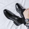 Business Dress Leather Shoes Men's British Style Casual Soft Sole Groom Wedding Height Increase Best Man Suit Men's Shoes 1234-R