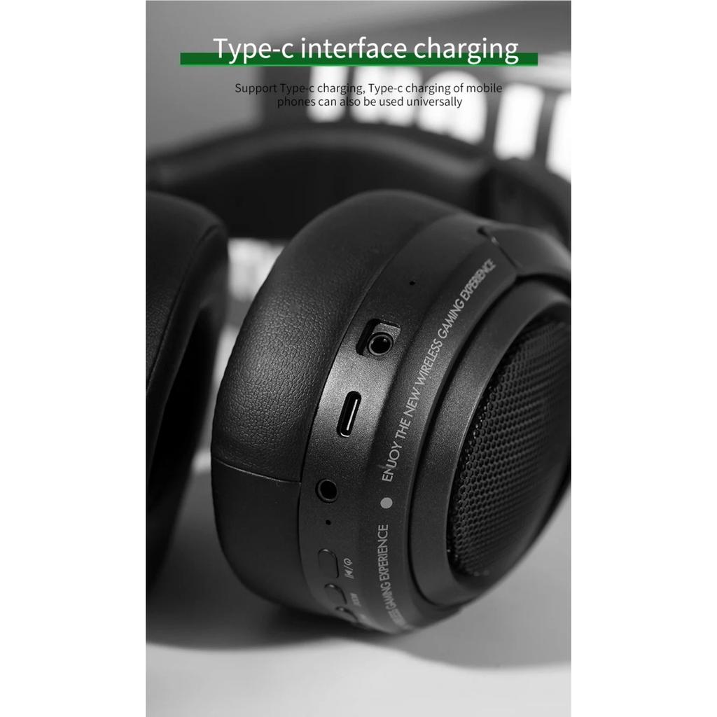 Wireless Gaming Headset, 1000mAh PC Gaming Headset with Mic for PS5 PS4 Switch with Bluetooth+2.4 GHz+USB with Noise Canceling Microphone,3.5mm Wired