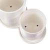 Comet Home Drainable Cutlery Container, Ivory, 1 Piece, Korean Popular Tableware