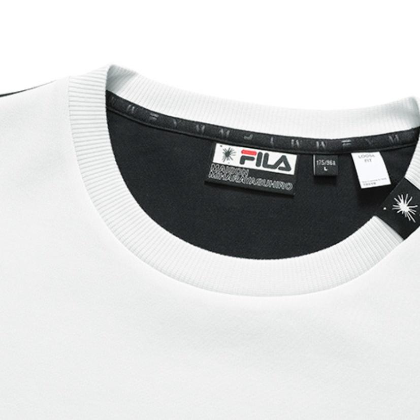 FILA x Mihara Yasuhiro Lettrer Printed Sweater 'White Black' Men's F11M143204F-IV