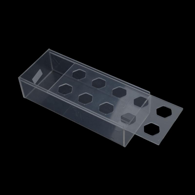 Прямоугольная прозрачная акриловая ваза для цветов, декоративная длинная прямоугольная цветочная центральная часть для вечеринки