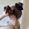 Винтажные шелковые атласные резинки для волос Эластичные повязки на голову Однотонные женские и девичьи головные уборы Резинки для хвоста Веревочные аксессуары для волос