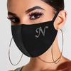 Rhinestone Letter Ice Silk Cotton Mask Adult Mask Washable