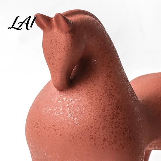 Abstract Horse Statue Ceramic Figurine Modern for Home Office Minimalist Sculpture Decor Artistic Ornament Living Room Tabletop Decor Figurine
