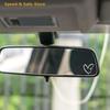 2Pcs/set Of Heart Shape Cross Mirror Stickers, Personalized Creative Decoration