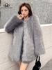 Woman Fashion New Fur Coats Women Winter Top Fashion Faux Fur Coat Elegant Thick Warm Faux Fur Jackets for Women