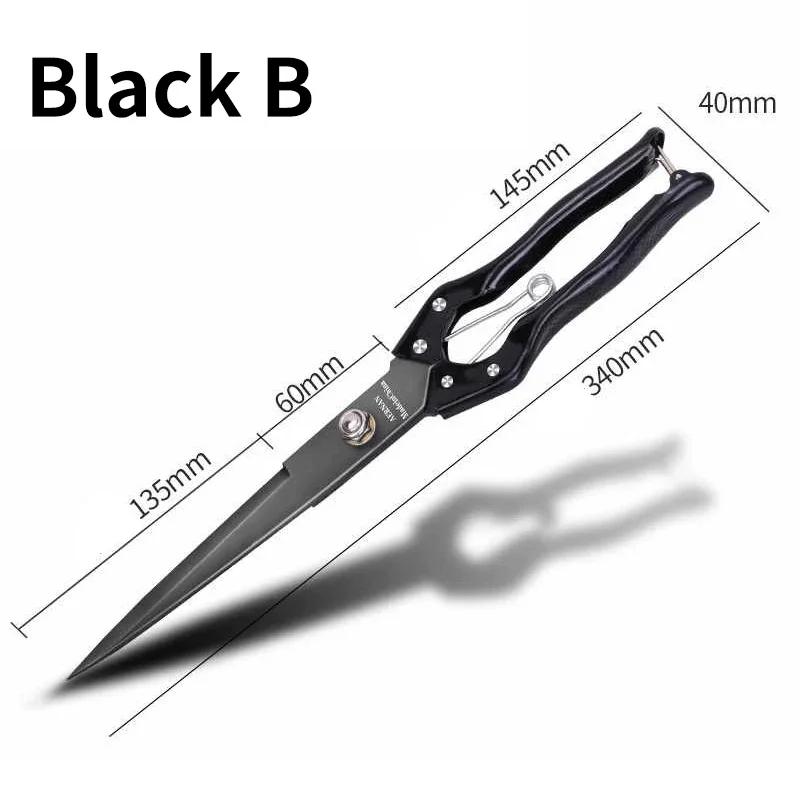 Ножницы для шерсти Ножницы из высокоуглеродистой стали Многофункциональные профессиональные рабочие инструменты для ухода за домашними животными Экономящая труд конструкция пружины