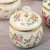 400ML Ceramic Candy Box Moisture Resistant Storage Tea Jar Exquisite Seasoning Box Home Salt Sugar Chili Jar Storage Container