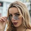 Simple Retro Style Chic Frameless Fashionable Glasses, Suitable for Men and Women To Wear