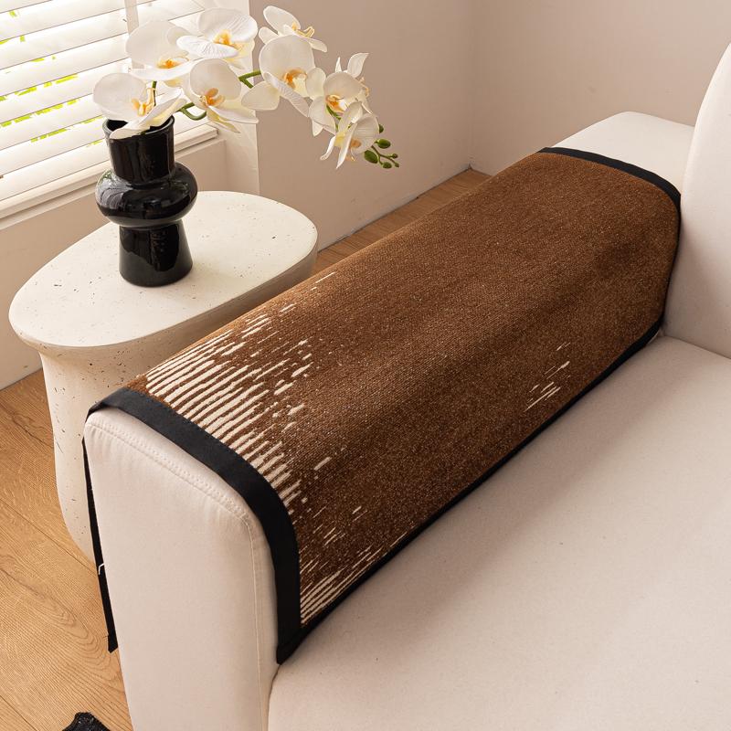 Chenille Sofa Cover Sofa Towel Universal Solid Sofa Mat Pad Armrest Anti-slip Living Room Couch Slipcover All Season