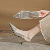 6702 Fashion fairy style thick heel comfortable women's shoes pointed front bag empty 2026 temperament new women's single shoes