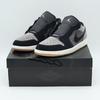 HJ4360-001 Air Jordan 1 Low Темно-черный Деним Светло-дымчато-серый Парус (Мужской)