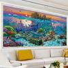 5D Diy Diamond Embroidery Sea Animals World Large Size Full Diamond Painting Cross Stitch Living Room Wall Art Painting Decor