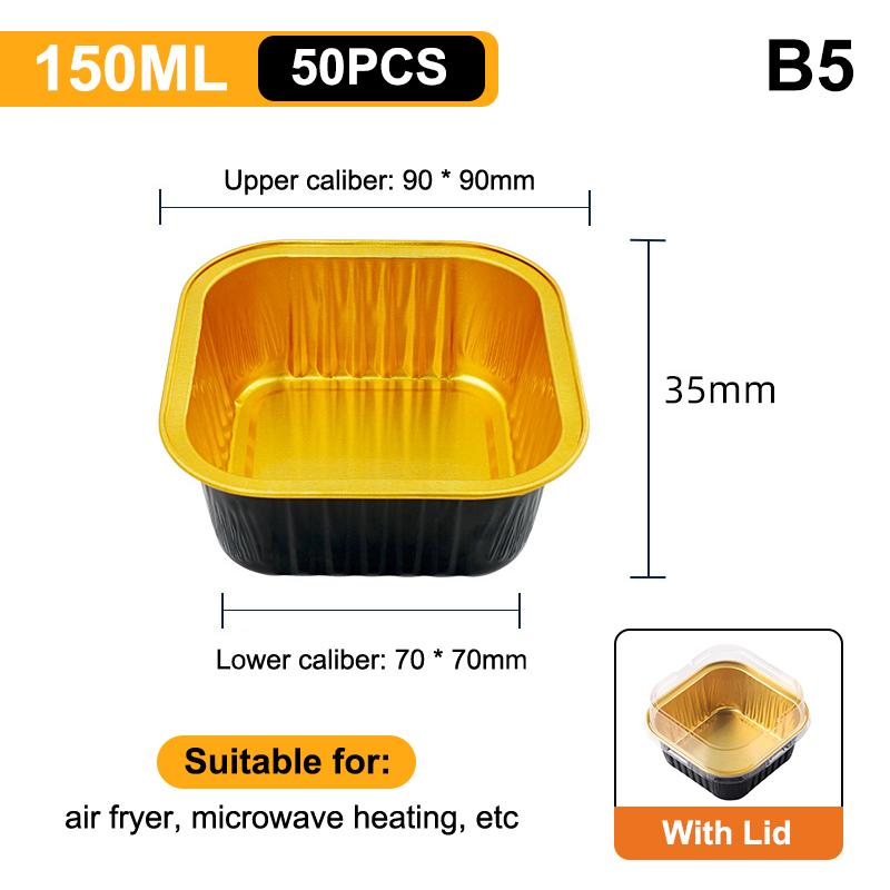 Фольгированные формочки для кексов, термостойкие алюминиевые формы для выпечки с крышками, круглые формы для выпечки с крышками, кухонный свадебный атрибут для вечеринки по случаю дня рождения