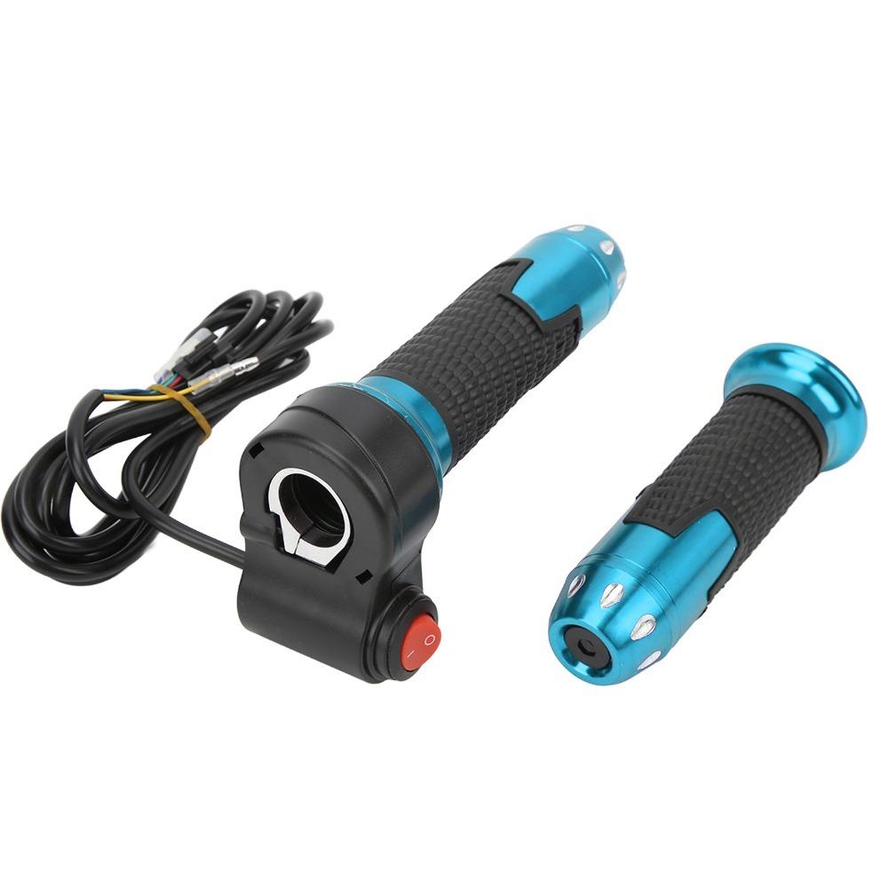 Cable 1.8m Twist Throttle Grips with Button Throttle Grip Handlebar  Motorcycle Accessories