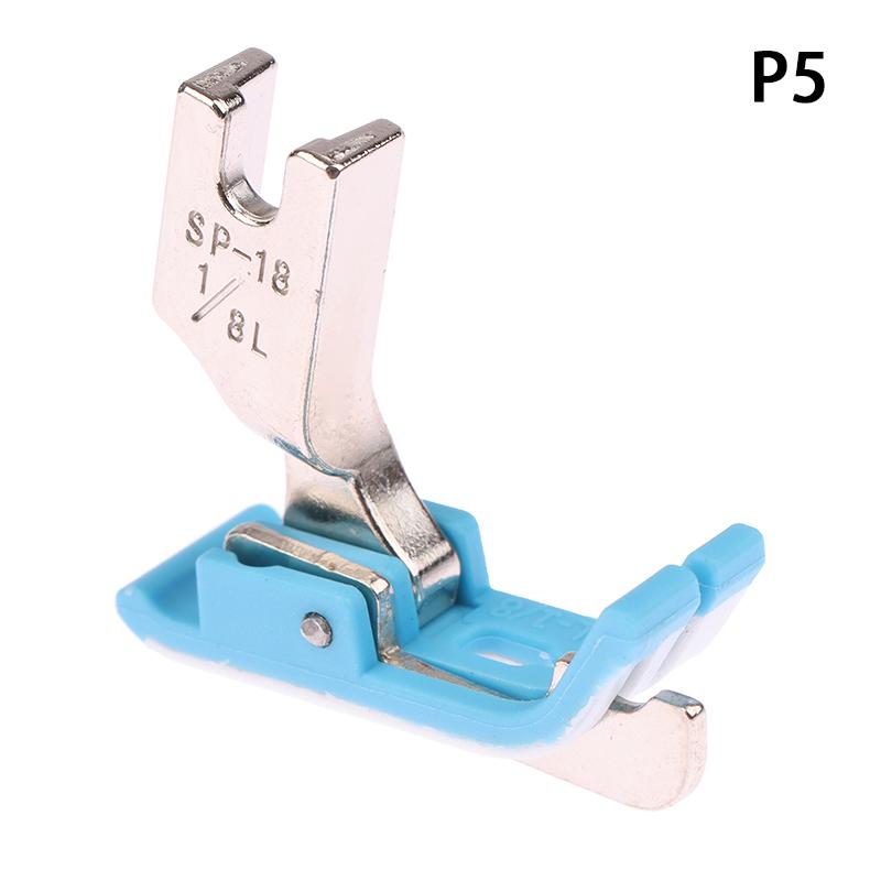 1 шт. Пластиковая лапка для пришивания края SP-18, лапка для пришивания встроенной линии, пластиковая лапка из воловьей жилы для плоской машины, швейные аксессуары