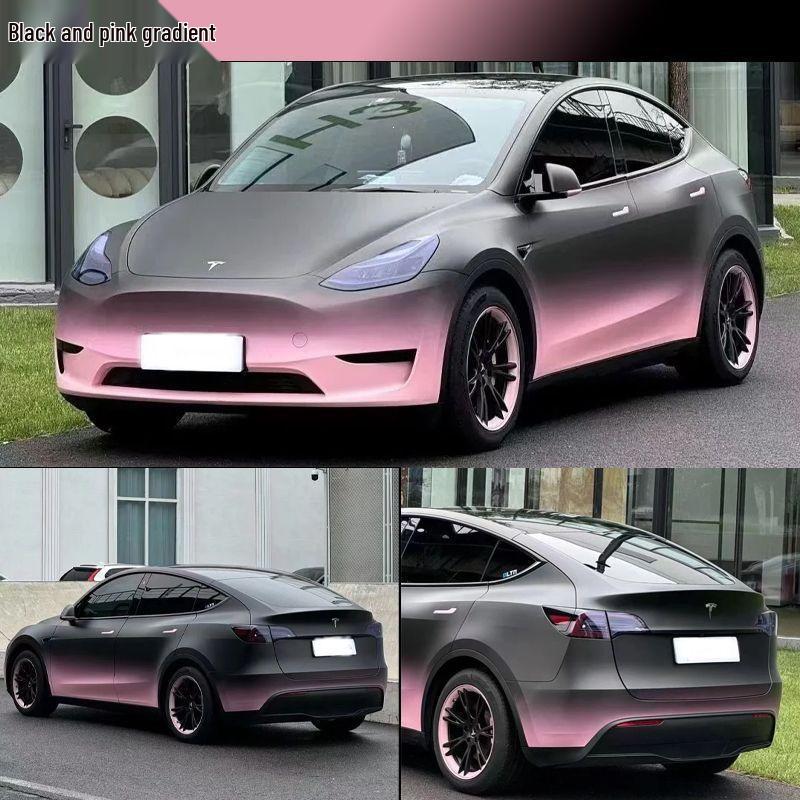 Настраиваемая градиентная пленка для обтяжки автомобиля Tesla - Полная версия Itasha Art Film