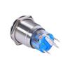 19mm 12-24V Waterproof Stainless Selflocking  ing Push Button   Red LED