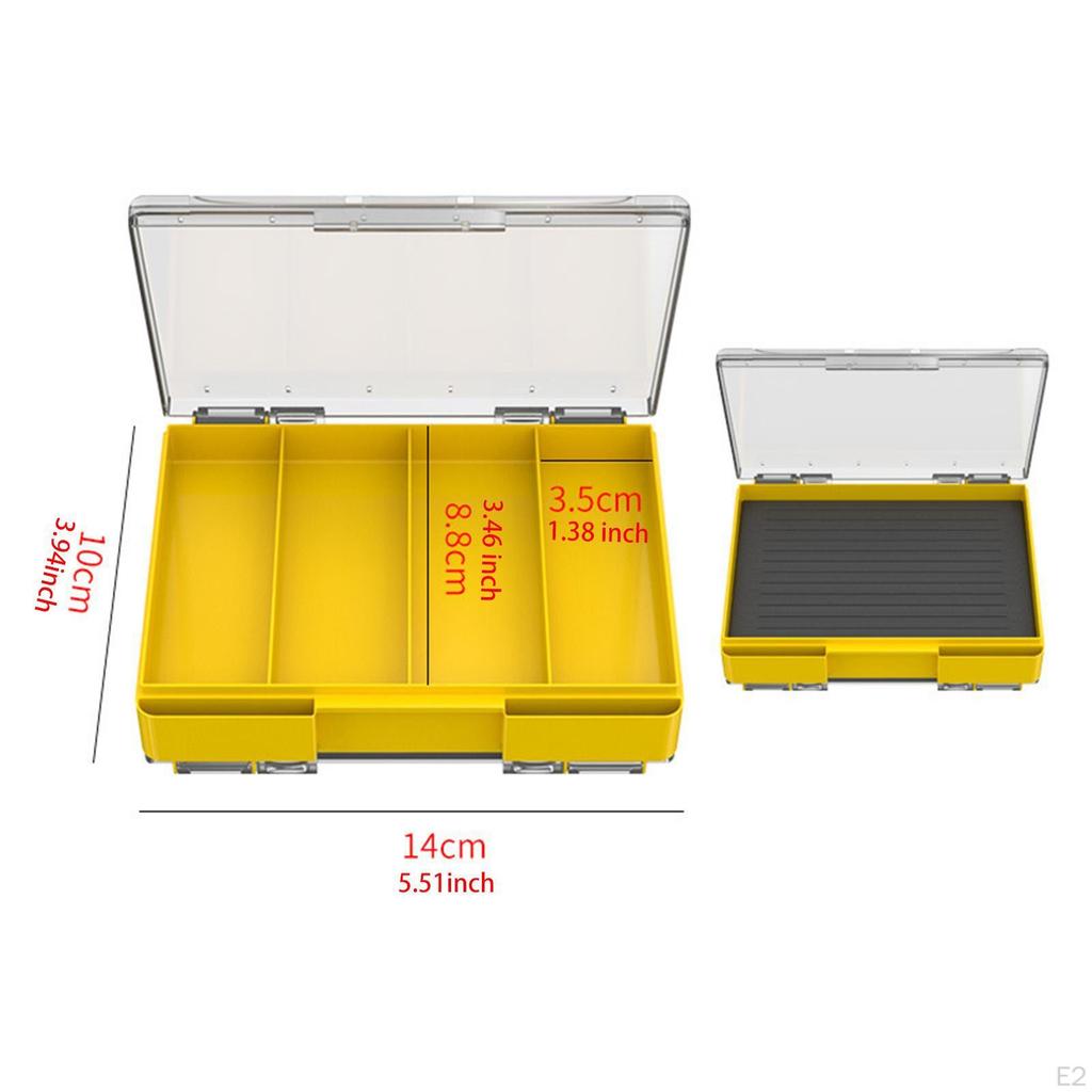 Органайзер-коробка с регулируемыми секциями для джиг-крючков для пресной и соленой воды