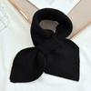 1PC Women's Knitted Cross Scarf for Warmth Softness Lightness and Fashion