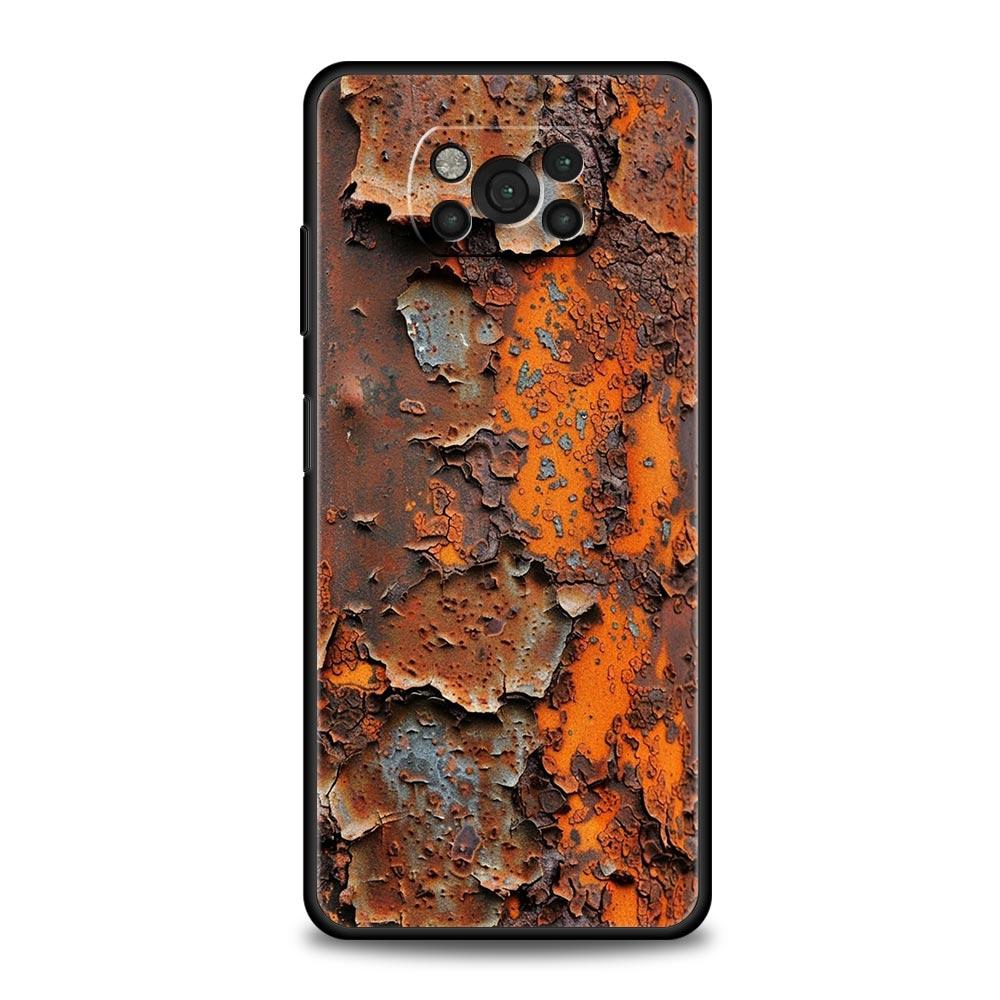 Винтажный индустриальный стиль Ржавый чехол для телефона для Xiaomi Poco F7 F6 F5 F4 F3 X6 X5 X4 X3 NFC F7 Ultra M4 C51 C55 GT Мягкая TPU крышка