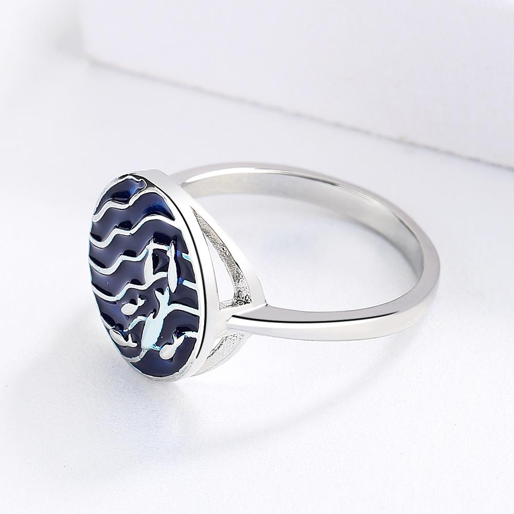 Классические кольца для женщин, модные круглые геометрические кольца, эмалированные украшения ручной работы, свадебные украшения, обручальное кольцо