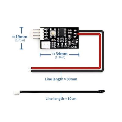 Vhm-802 12 В 4-проводной регулятор температуры и скорости вентилятора, регулятор ШИМ-выход 10% ~ 100% профессиональный