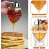 200ml Diamond Shaped Plastic Honey Dispenser Capacity Multifunctional Oil Bottle Vinegar and Sauce Dispensers Kitchen Tool