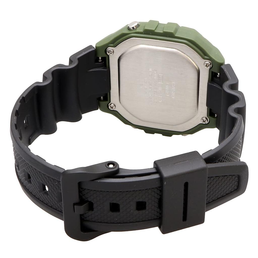 Casio Стандартные цифровые часы W-218H-3AV унисекс оливково-зеленого цвета - доступная модель Casio Overseas [параллельный импорт]