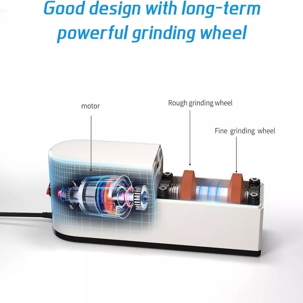 Электрическая точилка для ножей, система заточки ножей 5 в 1 с прямым лезвием, профессиональная алмазная точилка для ножей для грубой заточки