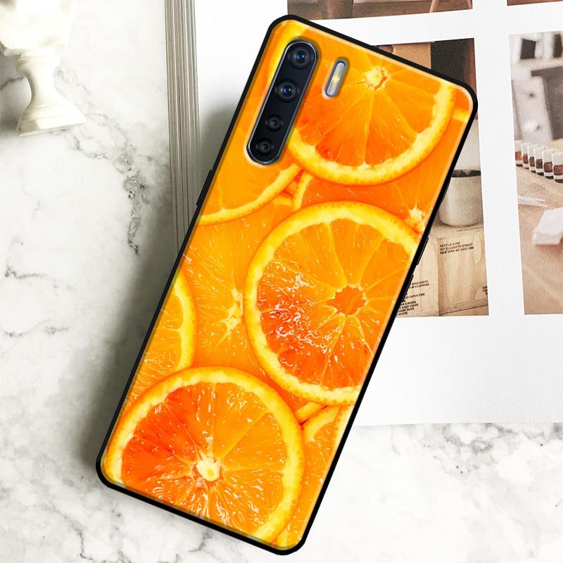Summer Fruit Orange Case For Oppo A79 A18 A38 A58 A78 A98 A40 A60 A80 A16 A76 A96 A15 A74 A94 A54 A17 A77 Cover