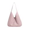 Large Capacity 2025 New Simple Textured Fashion Handbag for Women Solid Color Handheld Underarm Tote Ladies Shoulder Bag