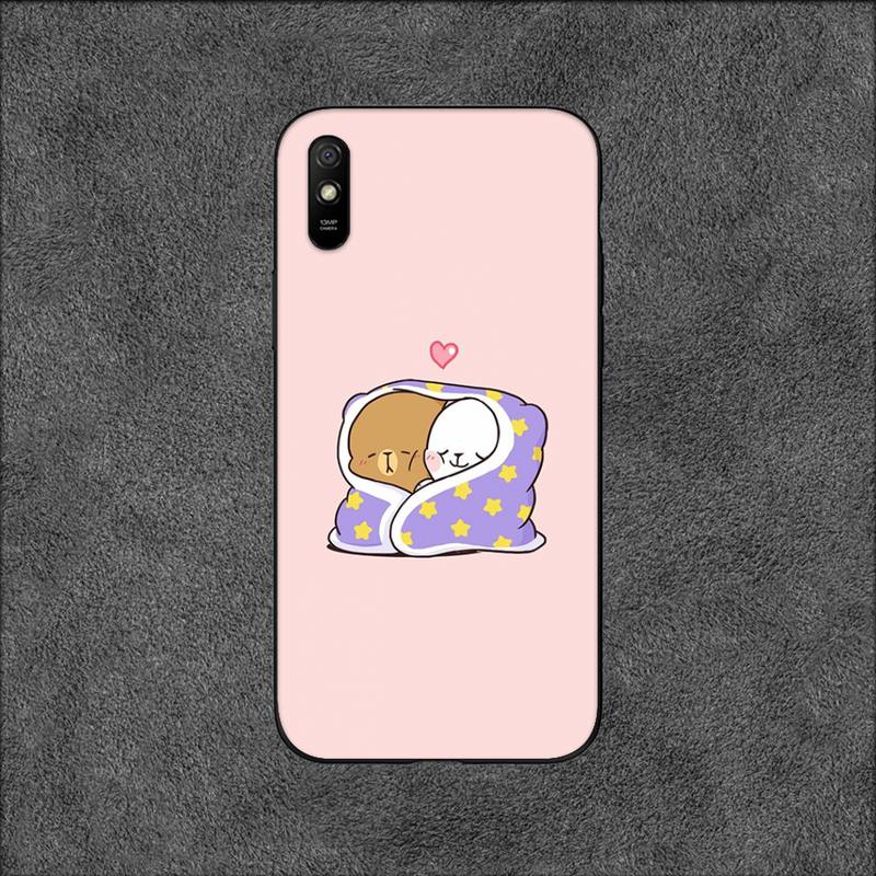 Милый чехол для телефона с изображением медведя цвета молочного мокко для Xiaomi9 10 11PRO LITE Redmi NOTE7 8 9 10A PRO K40 Poco3 Shell