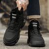 Весенние мужские высокие ботинки на платформе, уличные ботинки для защиты от холода, модные рабочие ботинки с вращающимися пуговицами для мужчин