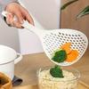 Прочная пластиковая кухонная ложка-дуршлаг из полипропилена, Интегрированный половник для слива при готовке, Устойчивая к ржавчине, Идеально подходит для подарков на новоселье