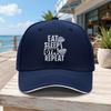 Unisex Dumbbell Sandwich Baseball Cap  Street Fashion Outdoor Sports Duckbill Hat for Fitness  Trendy Gifts