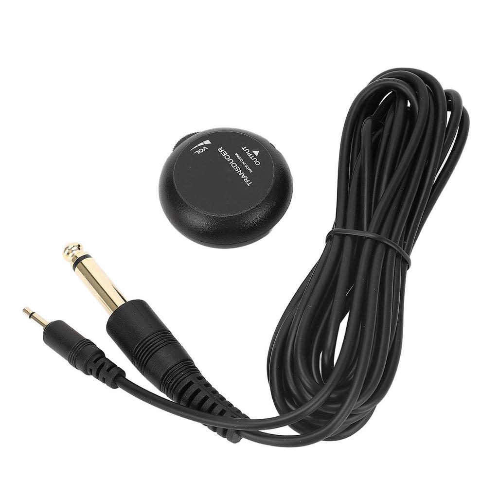 Пьезоэлектрический звукосниматель с регулировкой громкости, мини-самоклеящийся пьезоэлектрический контактный микрофонный звукосниматель для акустики