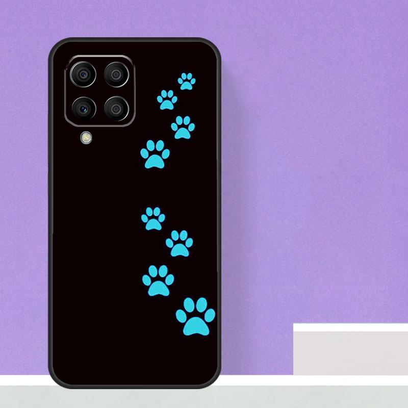 Чехол с лапками кошки и собаки для Samsung Galaxy M23 M20 M32 M52 M56 M16 M36 M54 M34 M14 M35 M55 M15 M11 M31 M13 M53