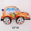 3D Стерео Мультяшный Сборный Автомобиль Алюминиевая Пленка Hot Wheels Вечеринка Воздушный Шар День Рождения Стоящая Игрушка Украшение 3D Пазл Гоночный Автомобиль