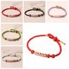 Jewelry Accessories Hand-knitted Peach Flower Bracelets Peach Flower Rope Bangle